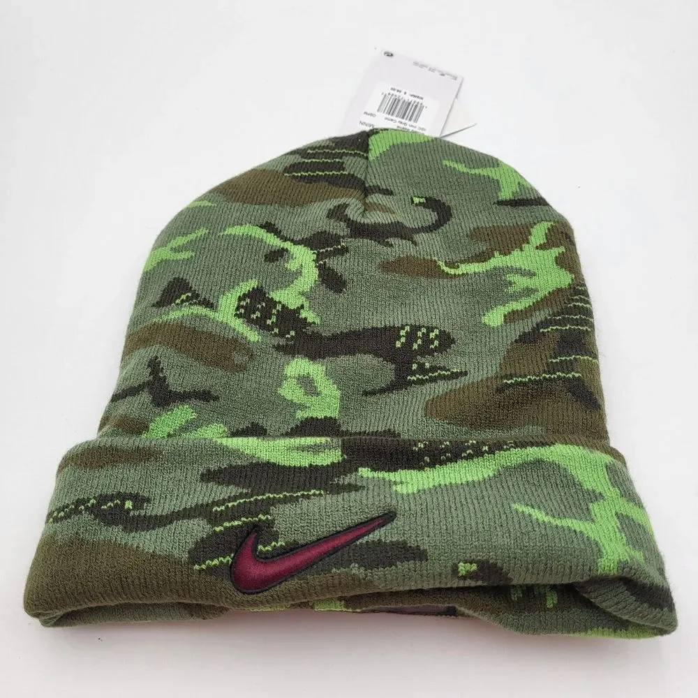 Minnesota Gophers Nike Iron Gray Camo Military Cuffed Knit Beanie Stocking Hat‎